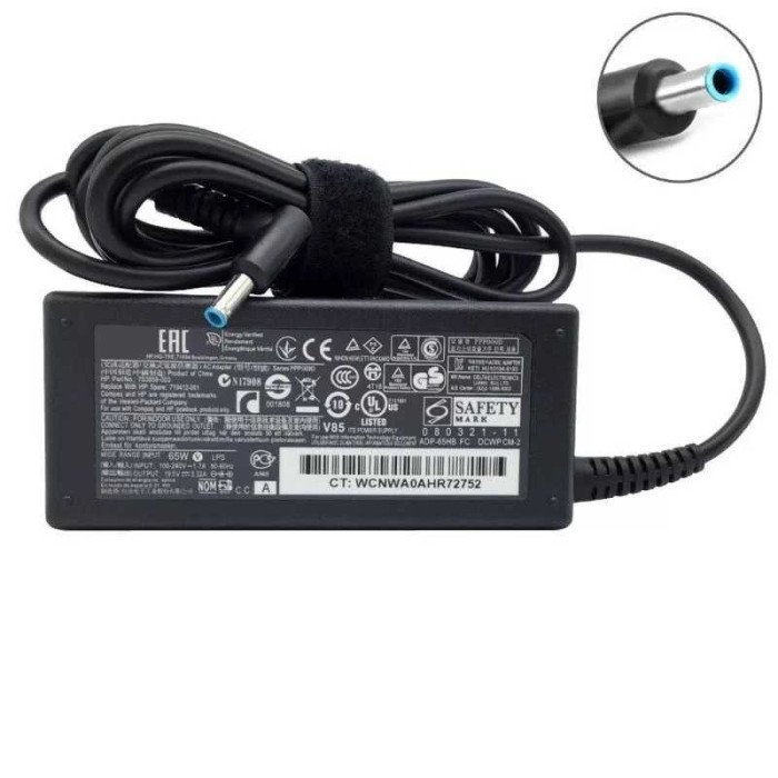 Chargeur PC HP Adaptateur PC Portable HP 19.5V 3.33A 65W Blue Pin