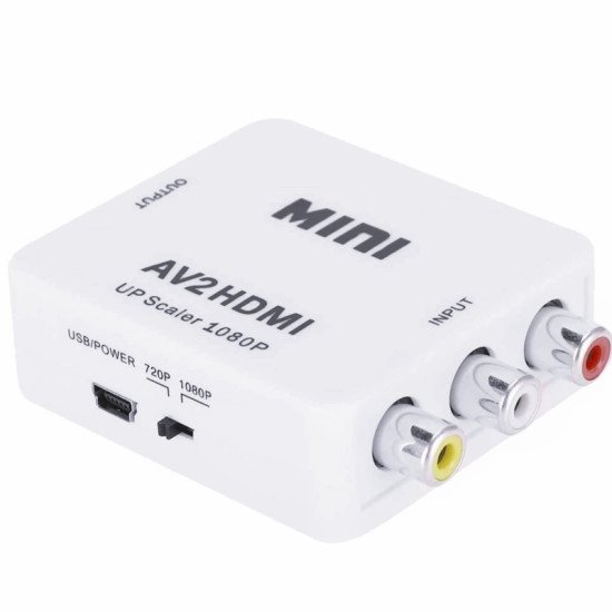 Adaptateur AV/RCA vers HDMI 1080P