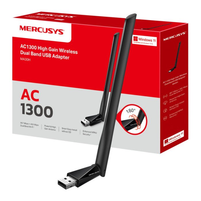 Clé WiFi USB Mercusys MA30H AC1300