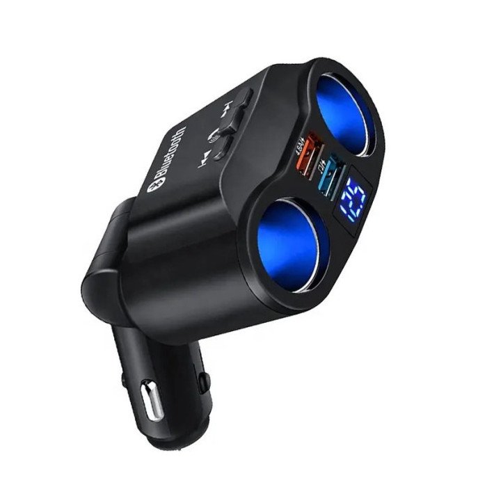 Allume-cigare Voiture Multi-Prises 2 Ports MP3 Bluetooth
